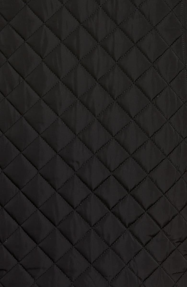 Gallery Quilted Jacket with Removable Hood, Alternate, color, Black