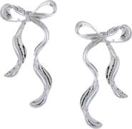 OLIVIA WELLES Wavy Bow Earrings