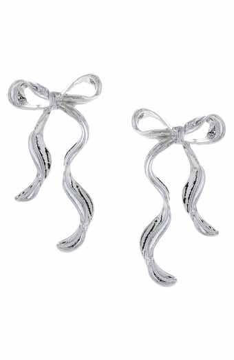 Wavy Bow Earrings