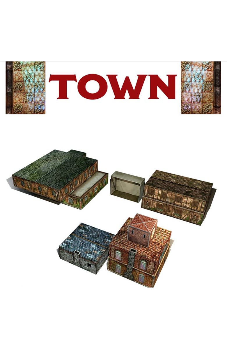 Gale Force Nine Tenfold Dungeon Town, Ages 14+, Alternate, color, 