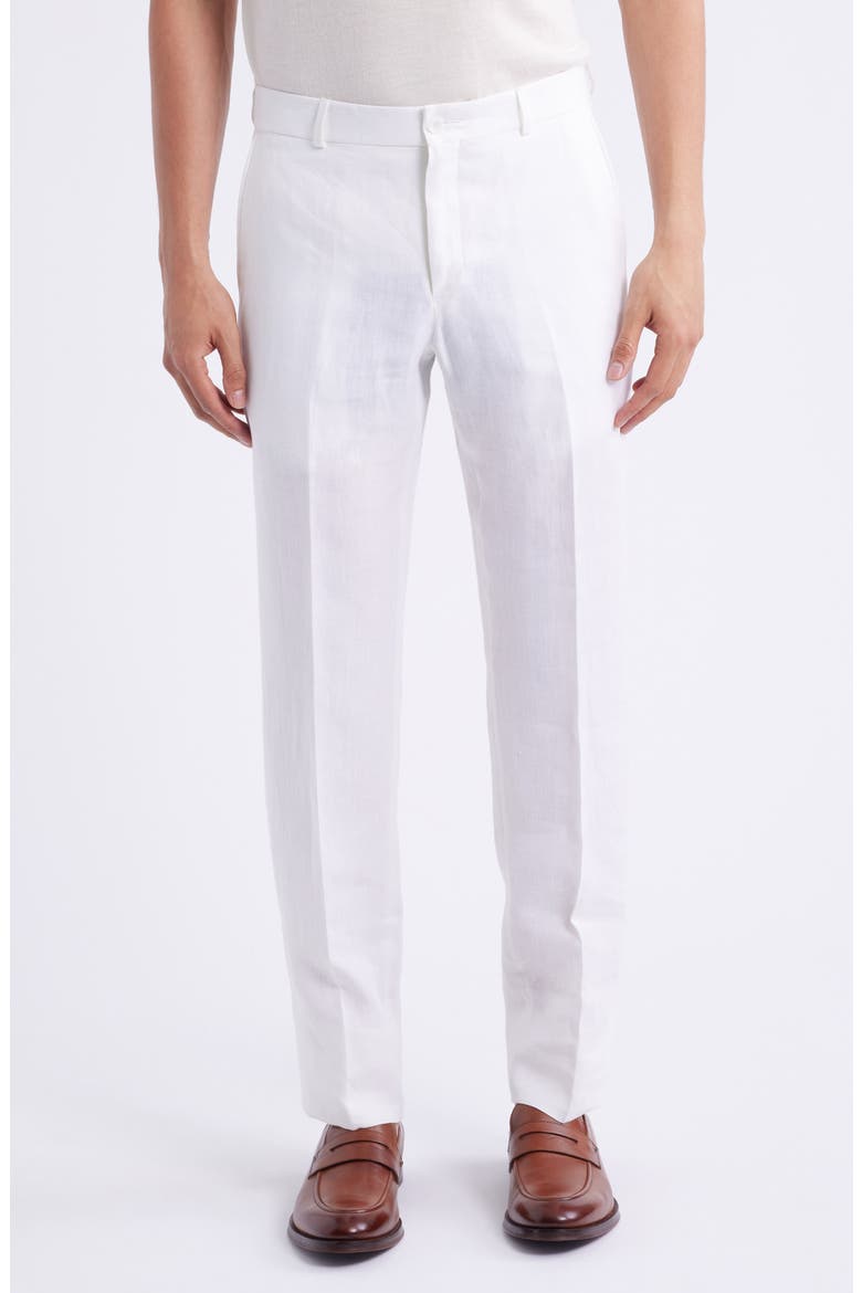 linen dress pants men Flat Front (Men) these light green men’s dress pants are textured and comfortable Mens Linen Dress Trousers |
