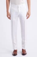 Berle Flat Front Linen Dress Pants