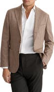 Eton Lana Tech Check Flannel Sport Coat