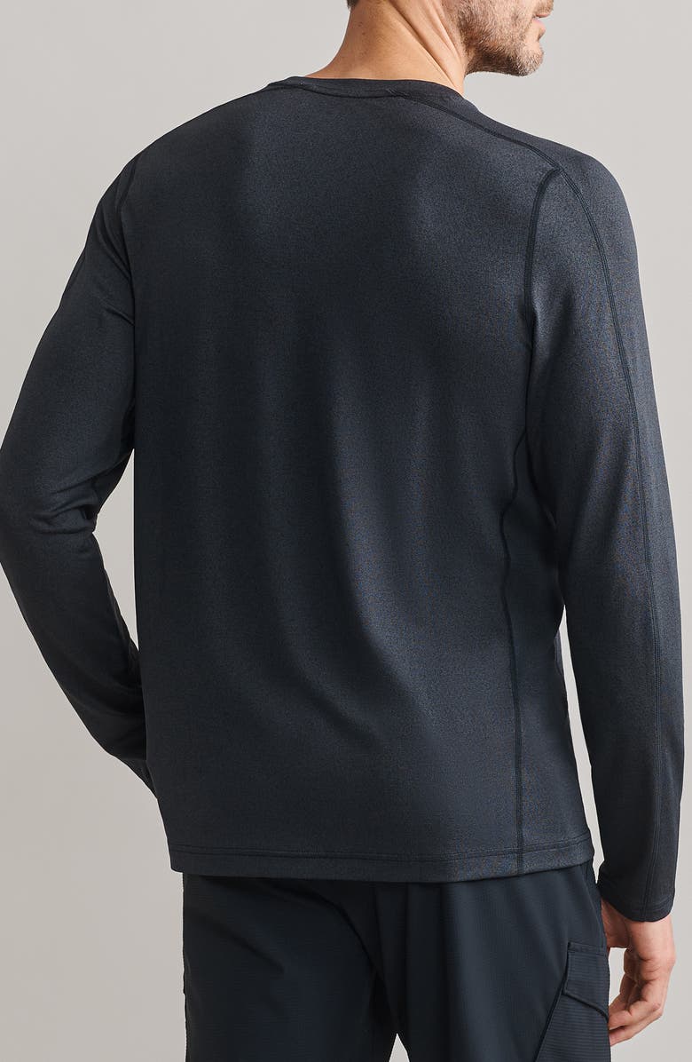 Rhone Invictus Long Sleeve Training T-Shirt, Alternate, color, Black