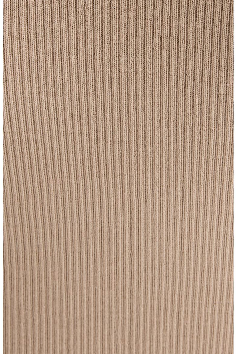 Prelayered Wool Blend Rib Pointelle Knit Sweater, Alternate, color, BEIGE