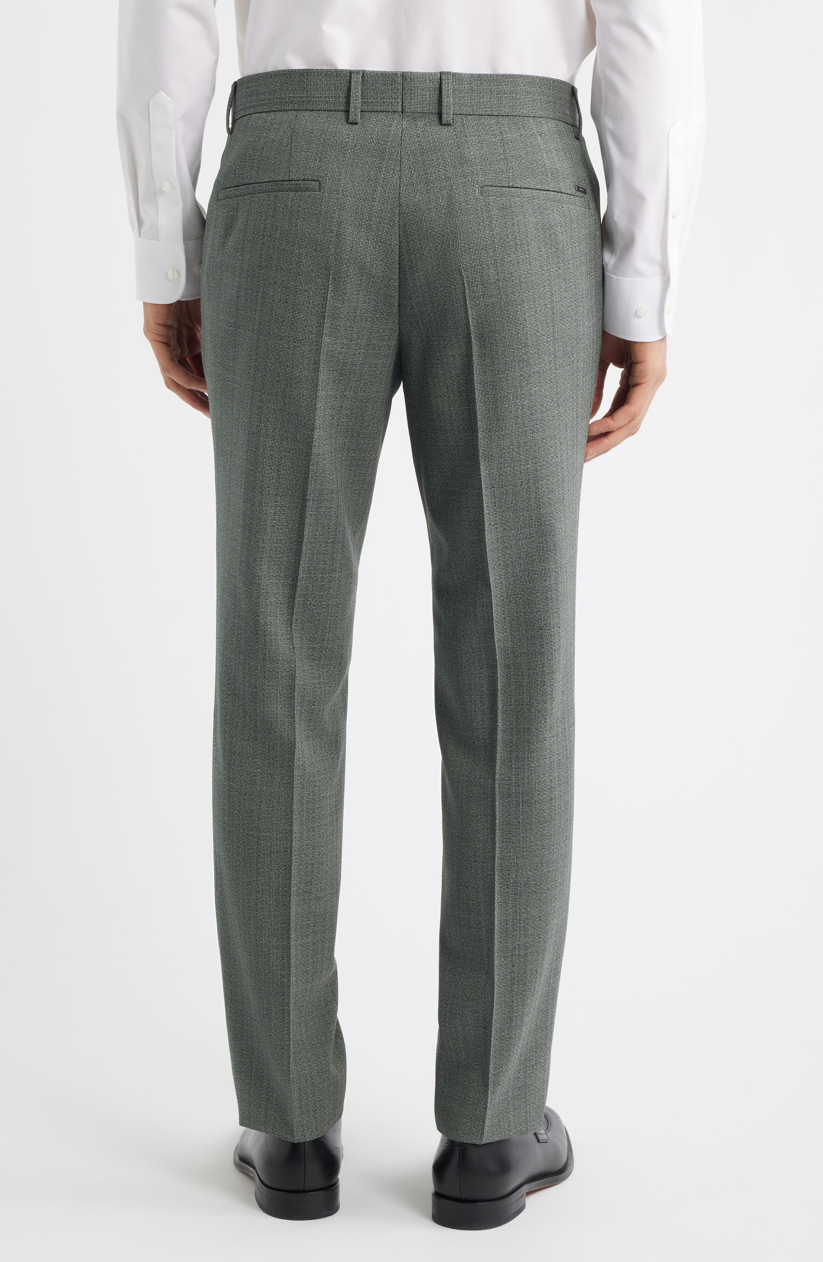 Genius Slim Fit Virgin Wool Dress Pants - image 2