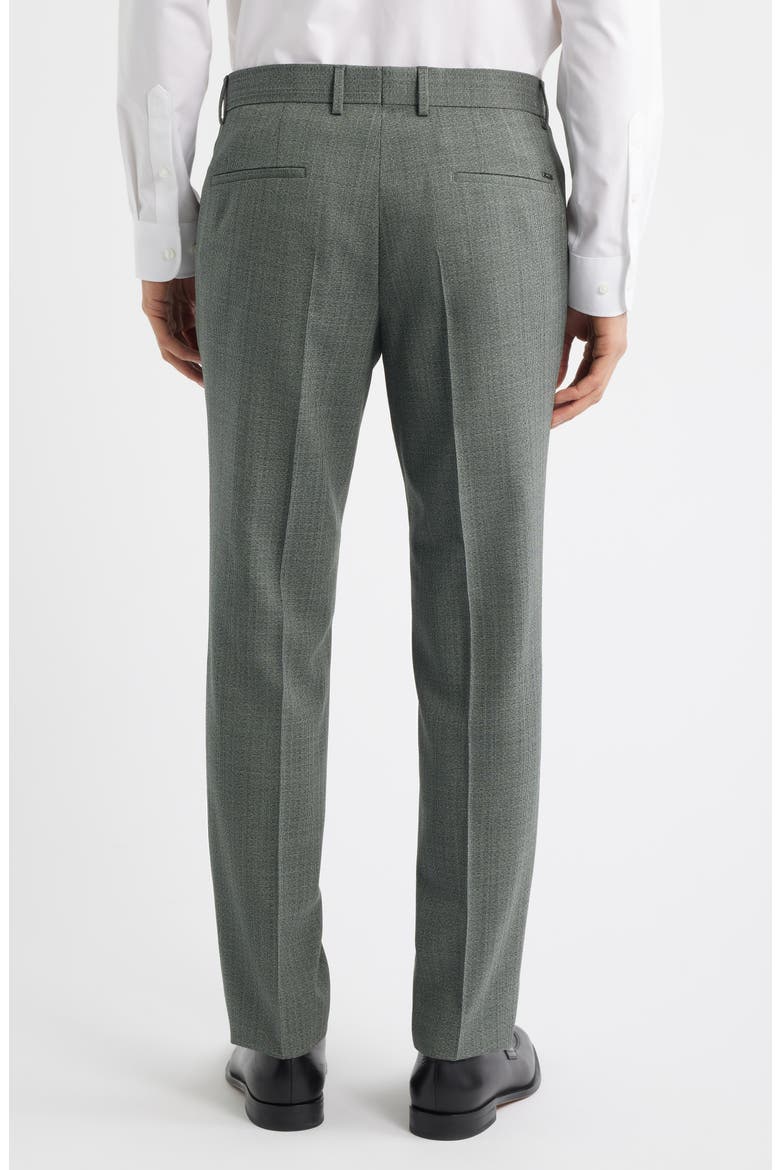 Genius Slim Fit Virgin Wool Dress Pants, Alternate, color, OPEN GREEN