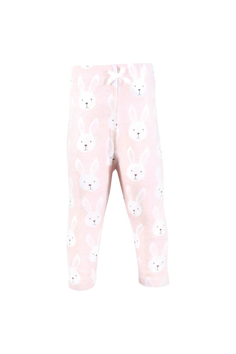 Soft Cotton Knotted Bow Pants, Alternate, color, Easter Bunny Pink