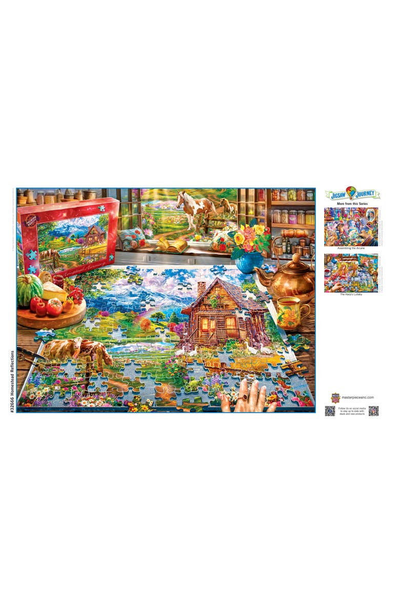 Homestead Reflections 300 Piece Puzzle, Alternate, color, Multicolor