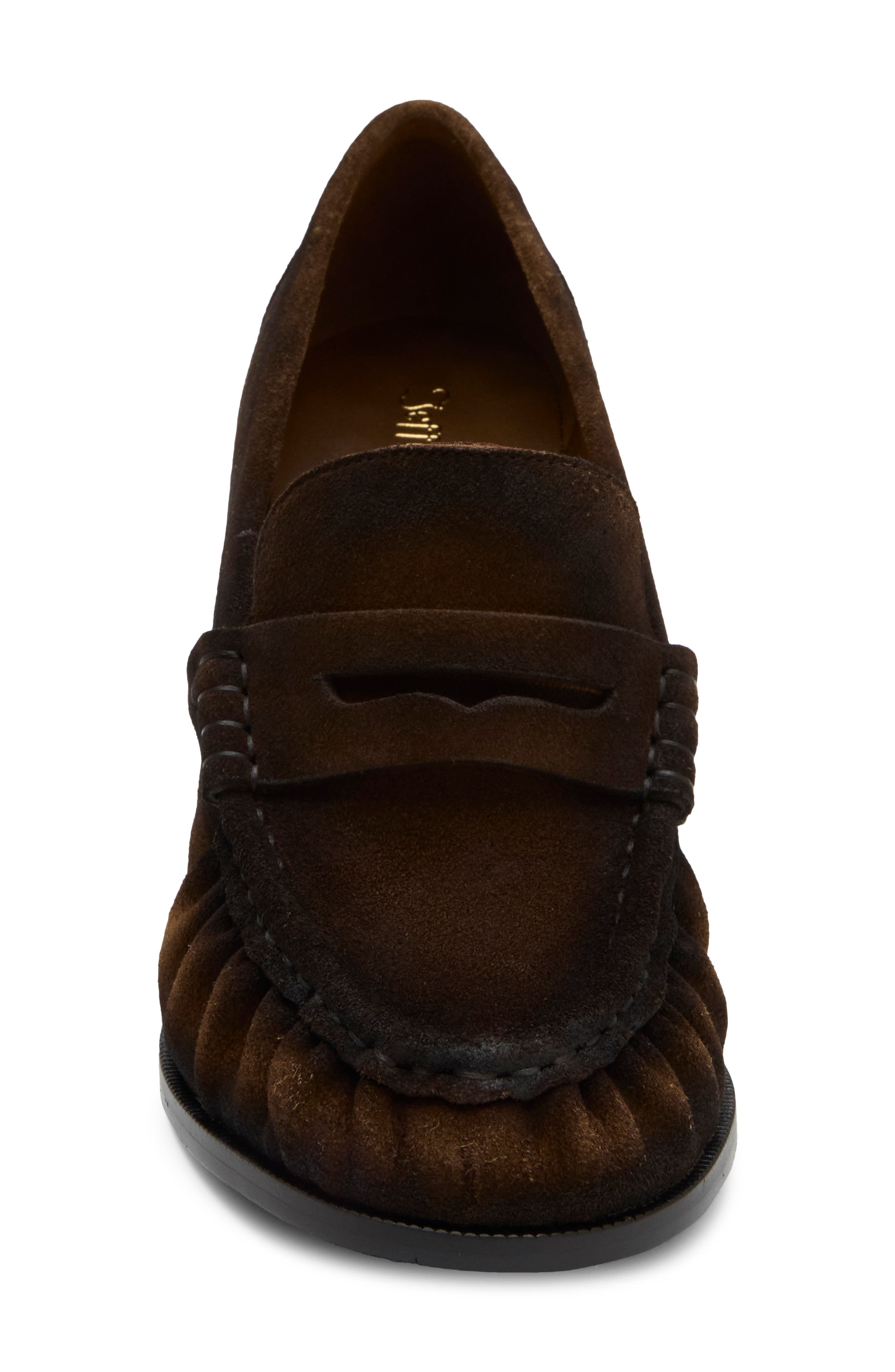 Smithson Loafer Pump, Alternate, color, CARAMEL SUEDE BRUSH