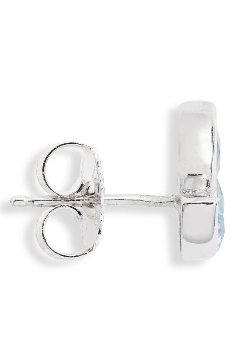 Anzie Micro Bouquet White Topaz Post Earrings, Alternate, color,
