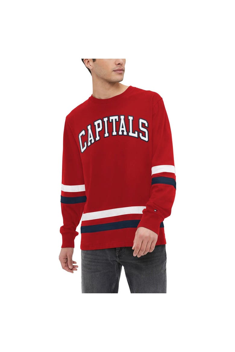 Men's Tommy Hilfiger Red Washington Capitals Nolan Long Sleeve T-Shirt, Main, color, Red