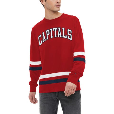 Men's Tommy Hilfiger Red Washington Capitals Nolan Long Sleeve T-Shirt