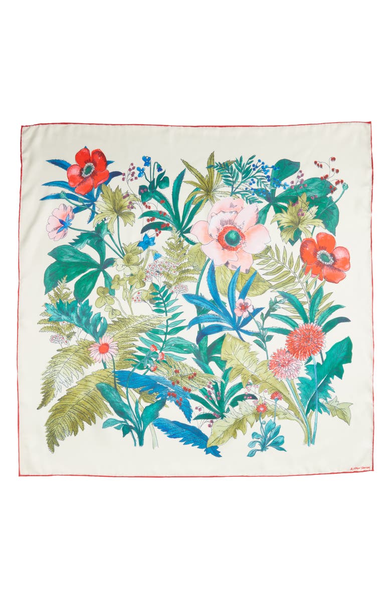 & Other Stories Floral Square Scarf, Alternate, color, 