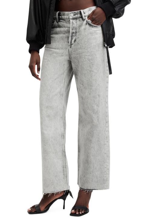 Women's Grey Straight-Leg Pants | Nordstrom