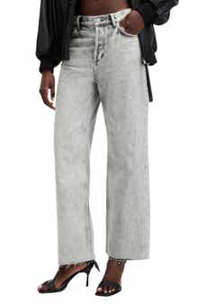 AllSaints Wendel Raw Hem Ankle Straight Leg Jeans