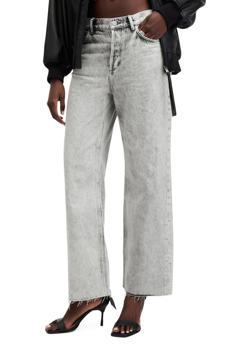 Wendel Raw Hem Ankle Straight Leg Jeans video
