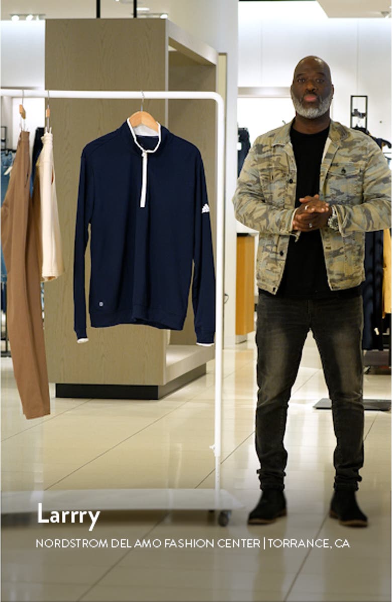 Quarter Zip Recycled Polyester Golf Pullover, sales video thumbnail