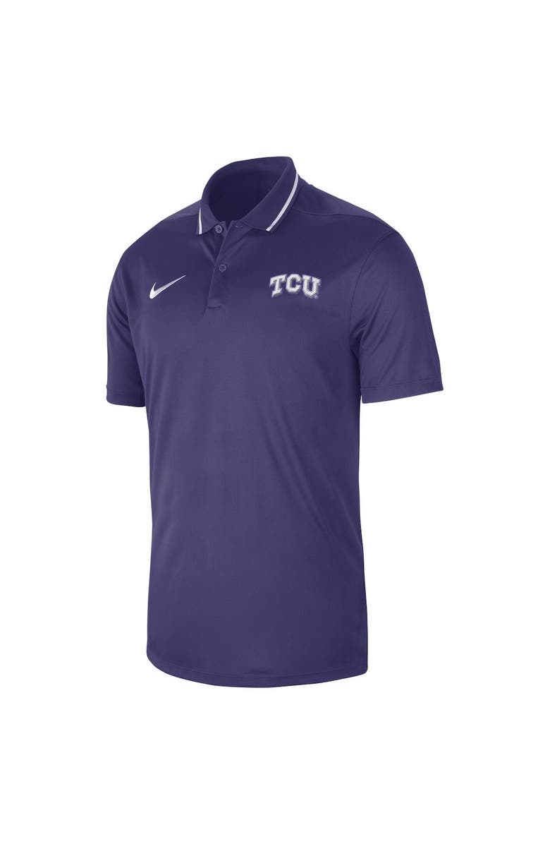 Nike Men's Nike  Purple TCU Horned Frogs 2023 Sideline Coaches Performance Polo, Alternate, color, 