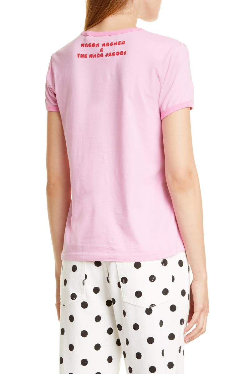 The Marc Jacobs x Magda Archer The Collab Tee, Alternate, color, Pink