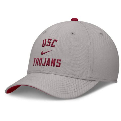 Men's Nike Gray USC Trojans Rise Prep Performance Flex Hat