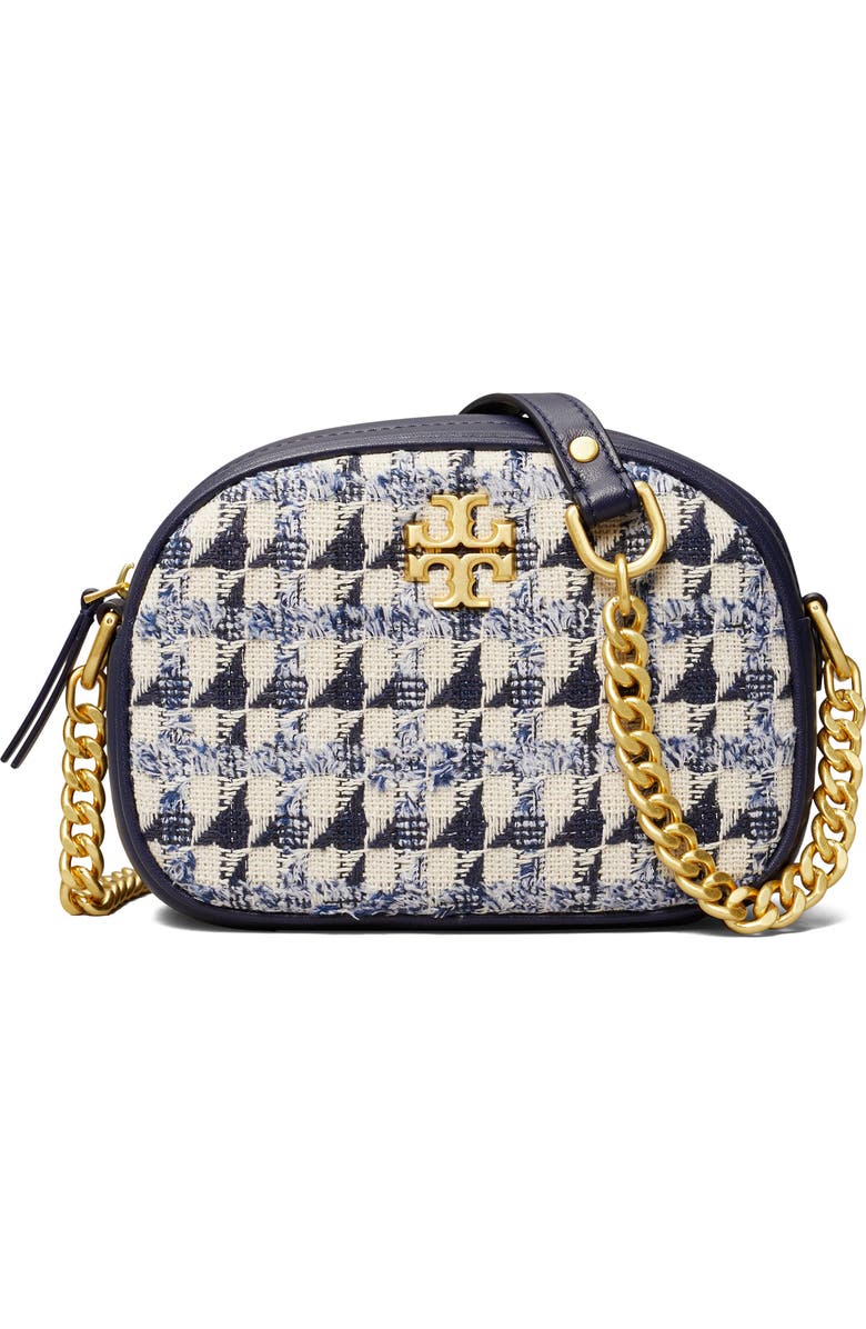 Tory Burch Small Kira Chevron Tweed Camera Bag, Main, color,