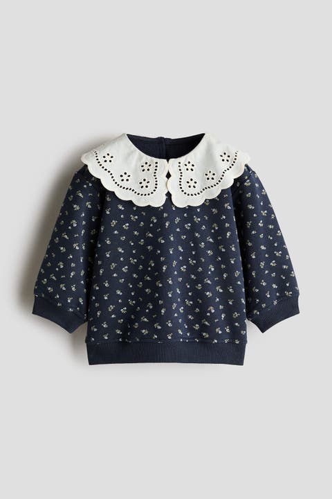Loose-fit Sweatshirt With Collar