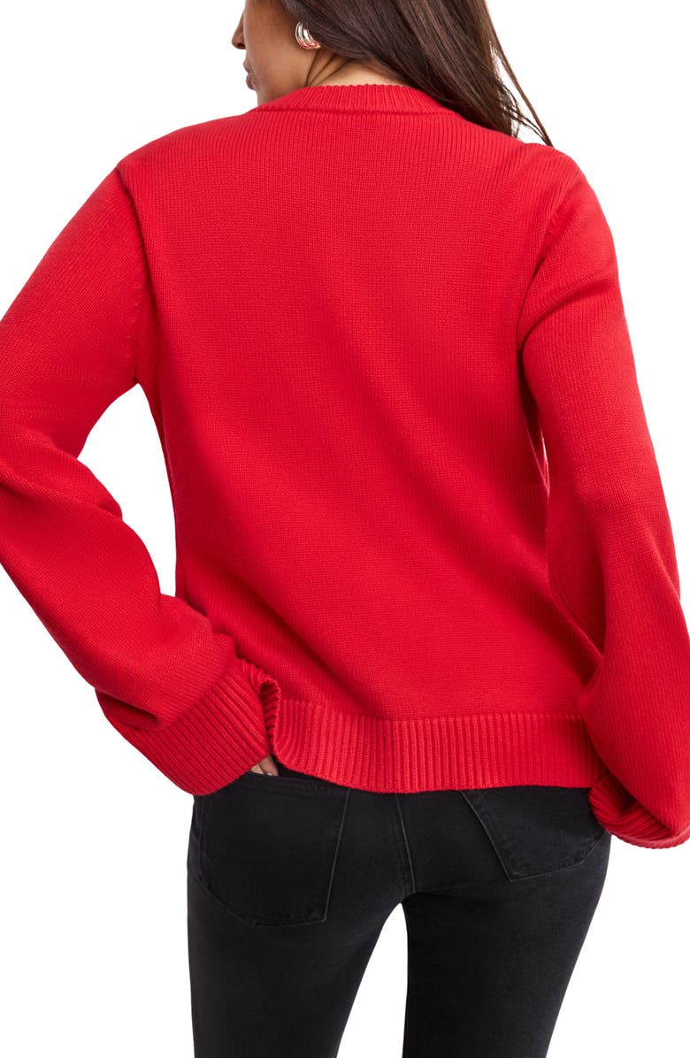 Good American Cardigan, Alternate, color, Chili001