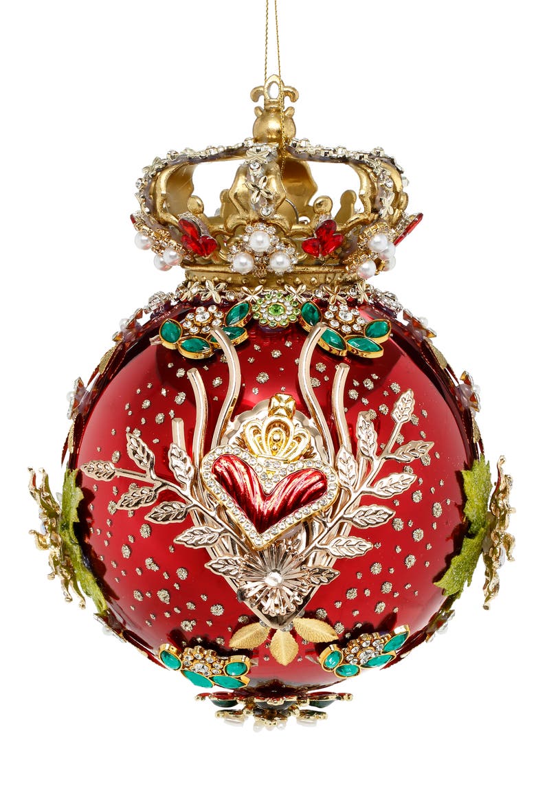 Crown Jewels Ornament, Red, Main, color, Red