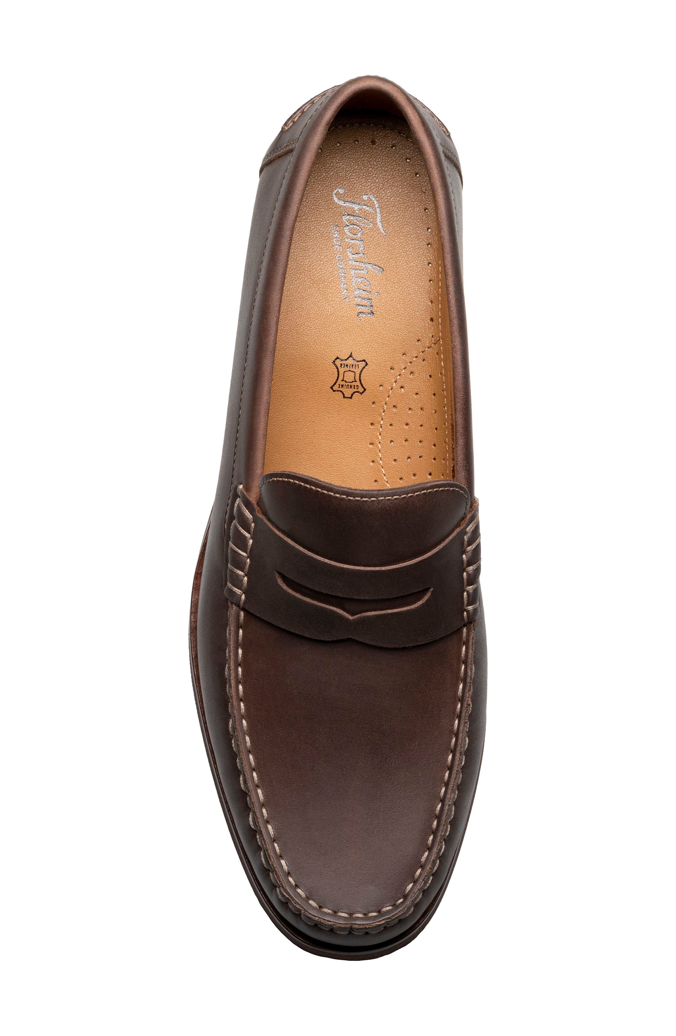 Berkley Flex Penny Loafer, Alternate, color, BROWN CRAZY HORSE