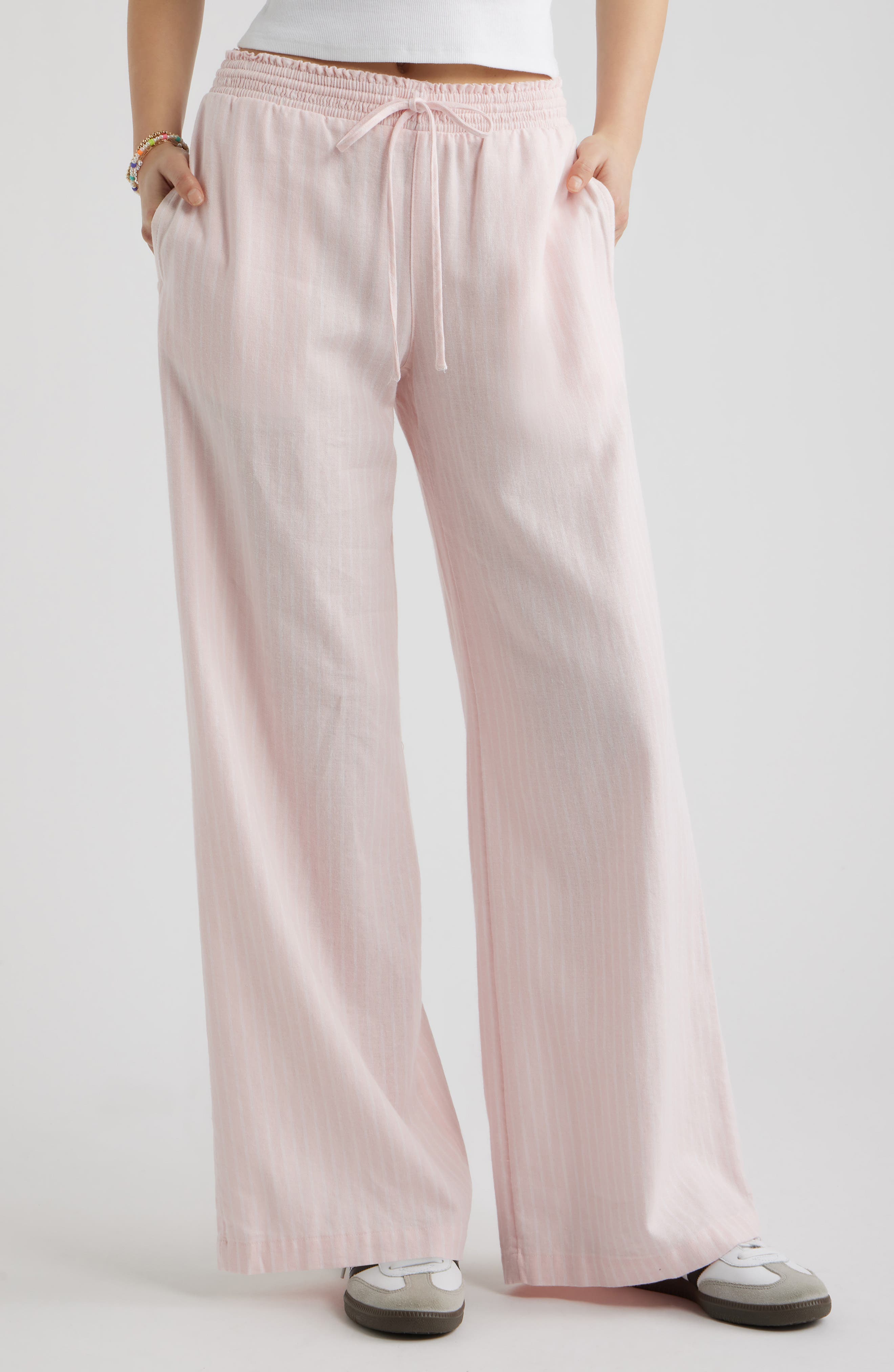Linen Blend Beach Pants - image 3