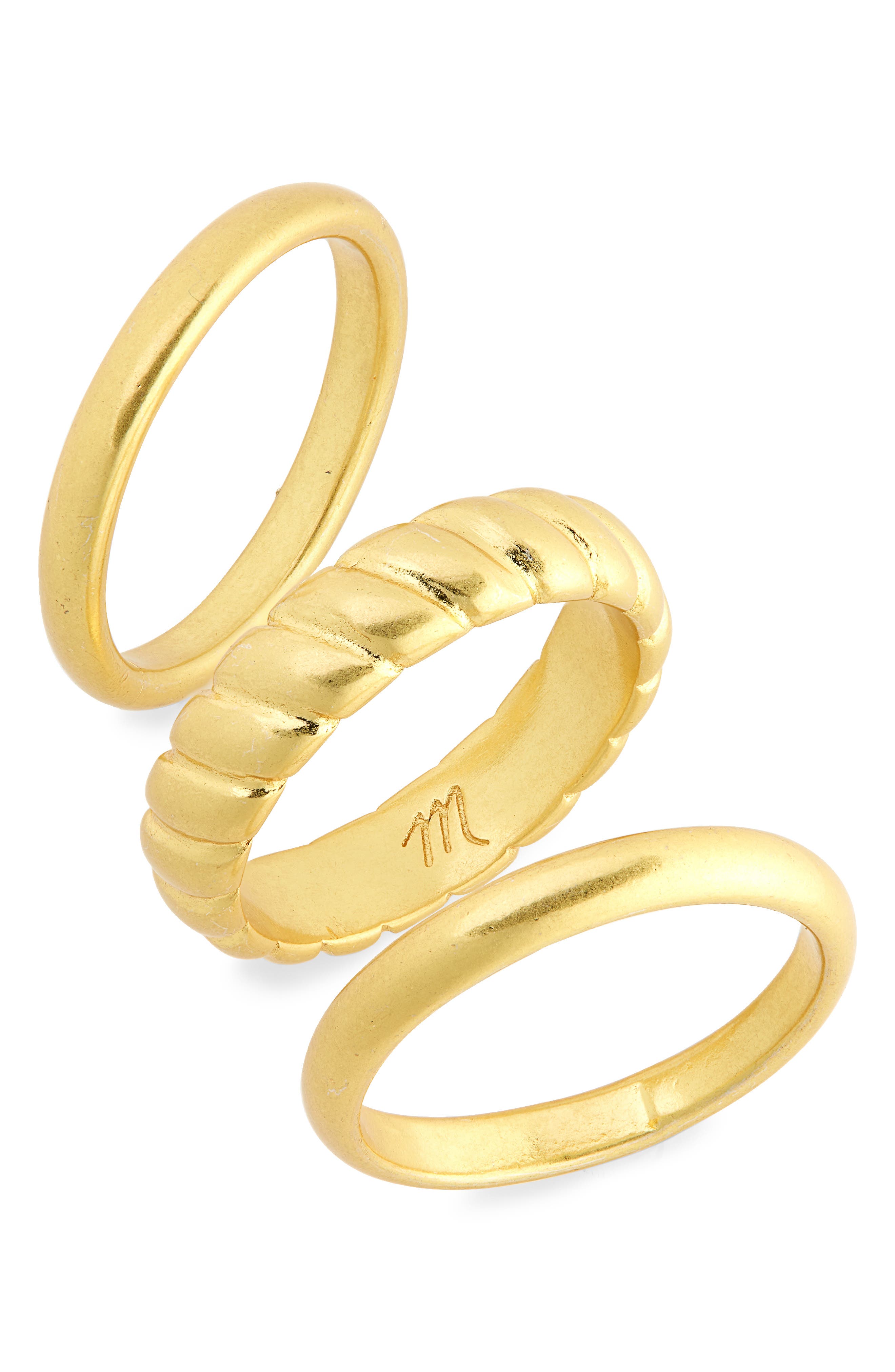 Madewell Puff Ring Set (Women) | Nordstrom