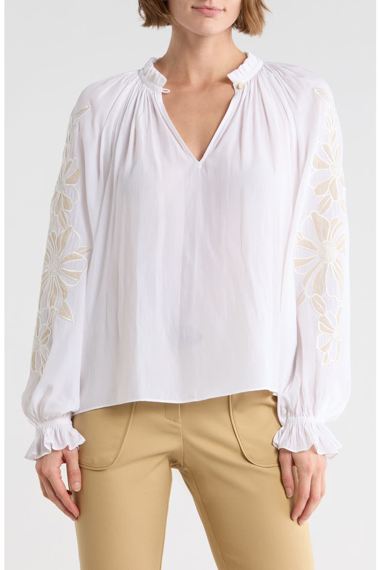 Nelida Embroidered Top, Main, color, IVORY