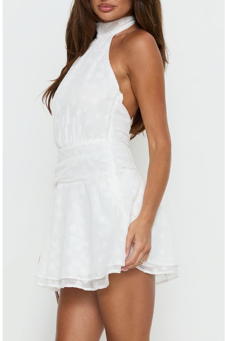 Lucky Ones Halter Minidress, Alternate, color, WHITE
