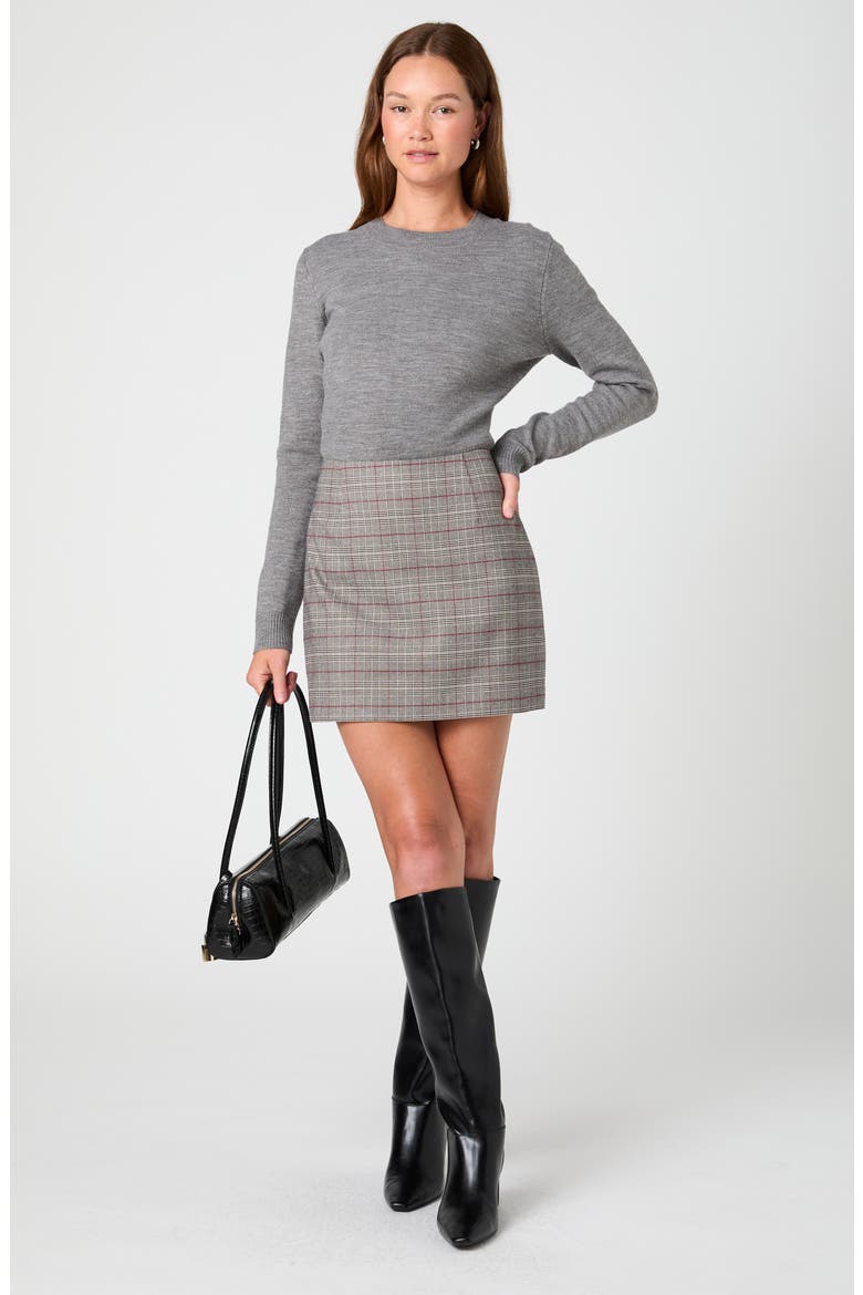 Leonie Tartan Plaid Miniskirt, Alternate, color, LEONIE PLAID