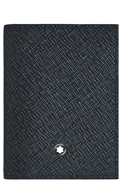 Montblanc Sartorial Leather Bifold Card Holder In Black