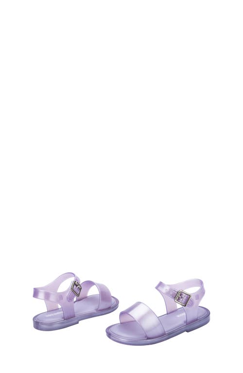 Melissa Mar Glitter Jelly Sandal In Pearly Lilac