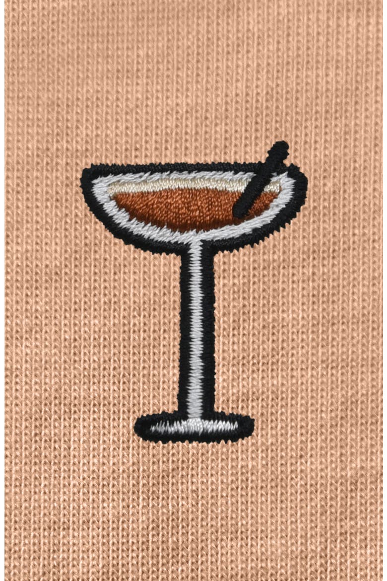 Mens Coffee Martini Midweight Tee, Alternate, color, Peach