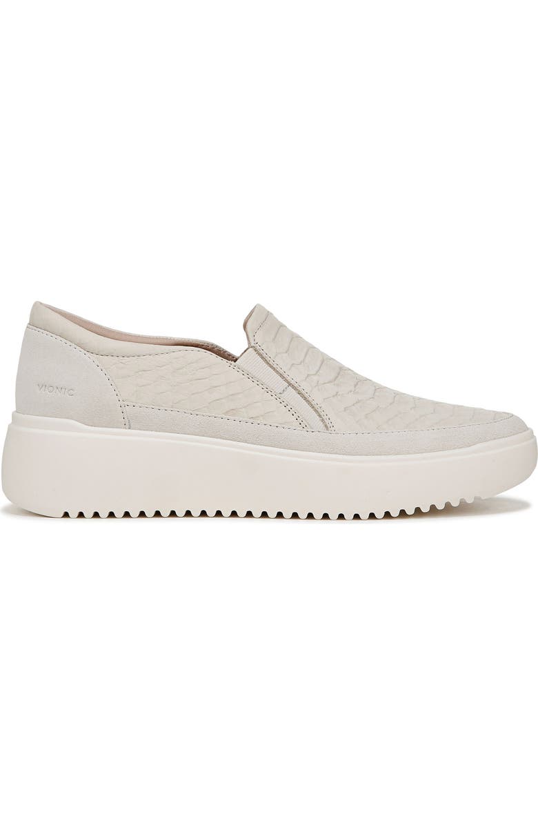 Vionic Kearny Platform Slip-On Sneaker, Alternate, color, Cream
