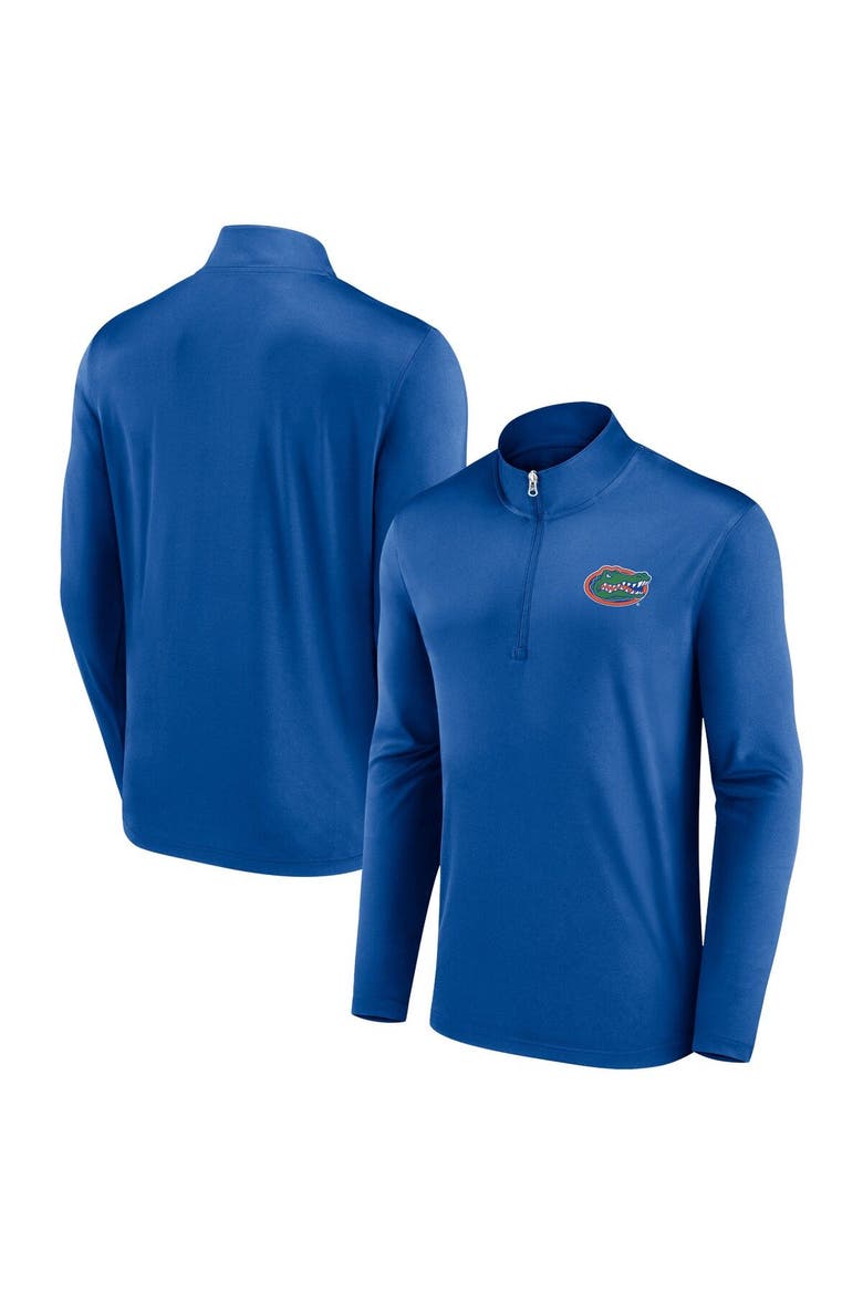 Men's Fanatics Royal Florida Gators Underdog Mindset Quarter-Zip Top, Main, color, Royal