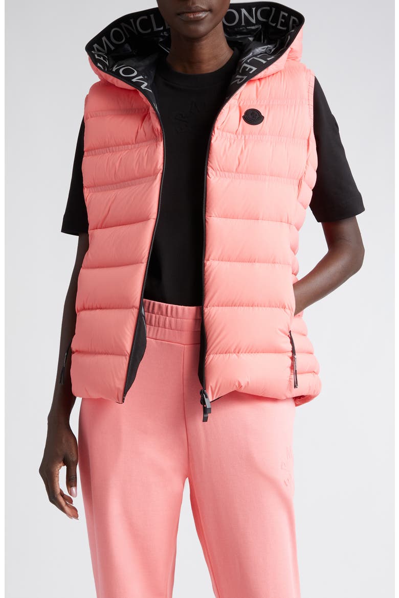 MONCLER ALTERESE GILET ダウンベスト ピンク 1 Moncler Aliterse Down Hooded Vest (Women) | Nordstrom