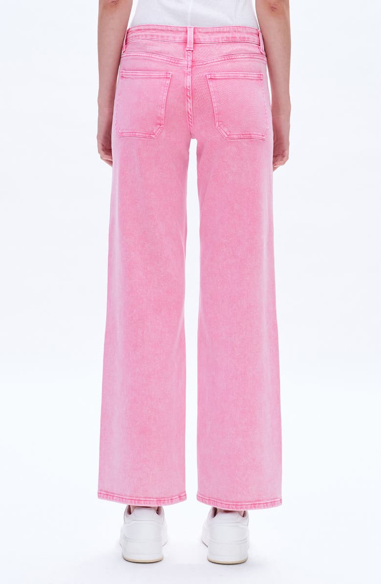 Bayeas Mid Rise Wide Leg Jeans, Alternate, color, Pink