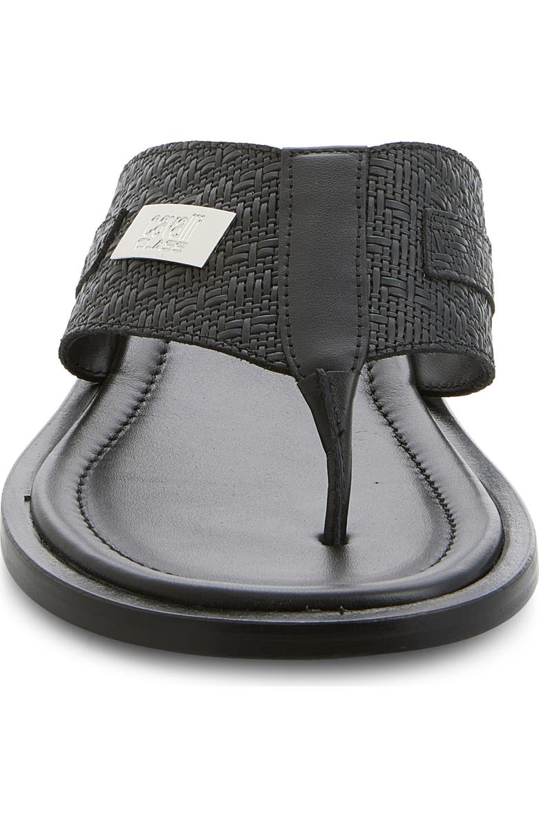 Roberto Cavalli Flip Flop, Alternate, color, Black