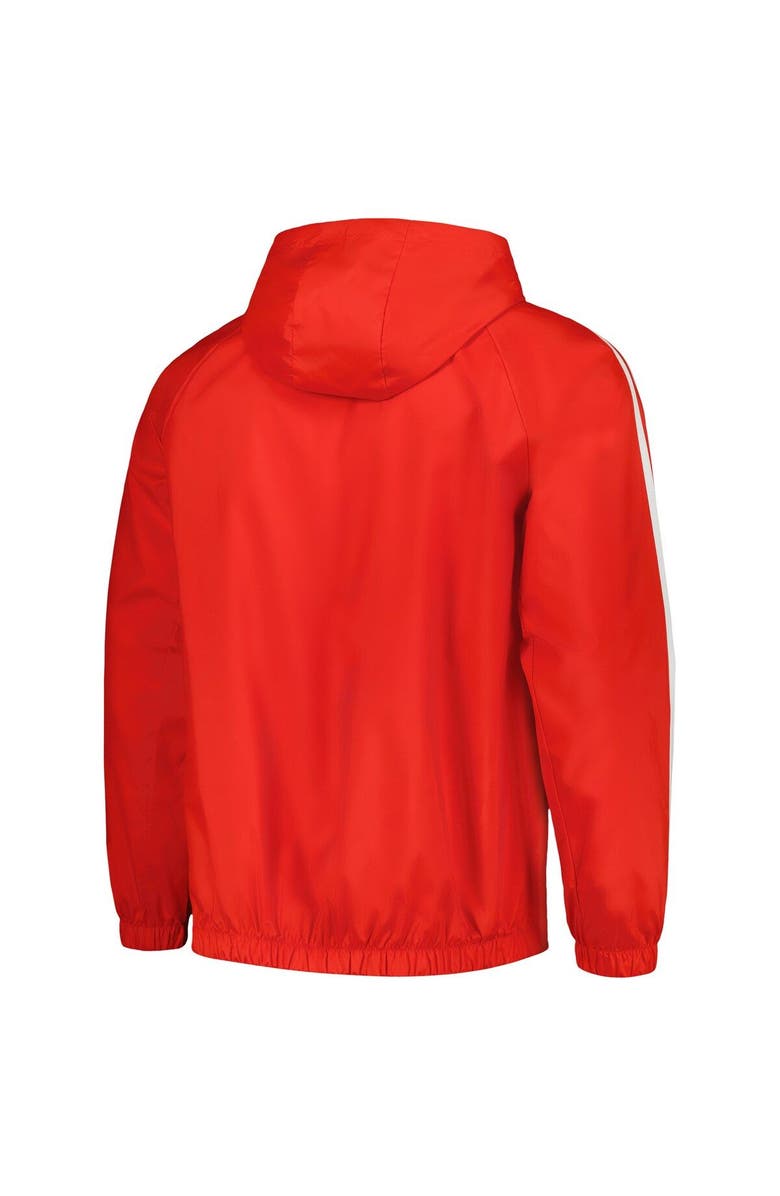 adidas Men's adidas Red Bayern Munich 2023/24 DNA Raglan Full-Zip Windbreaker, Alternate, color, Red