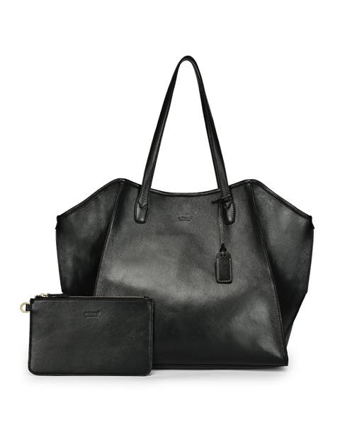 Iris Large Leather Carryall Tote