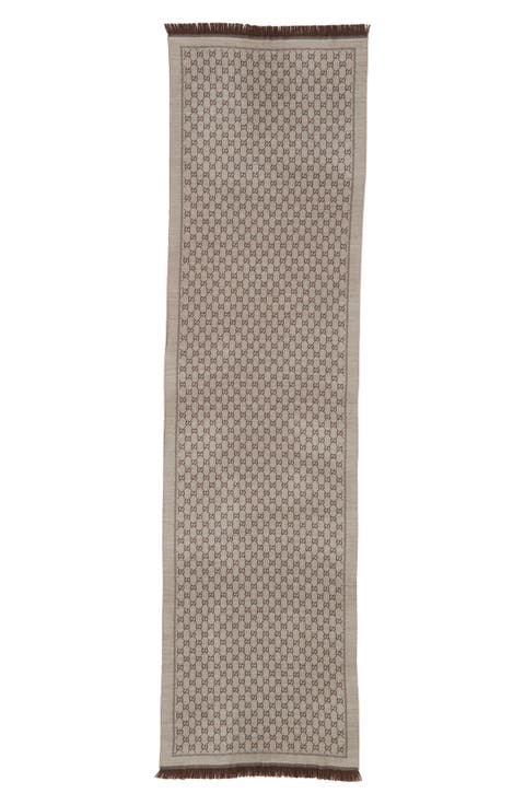 GG Jacquard Wool Scarf