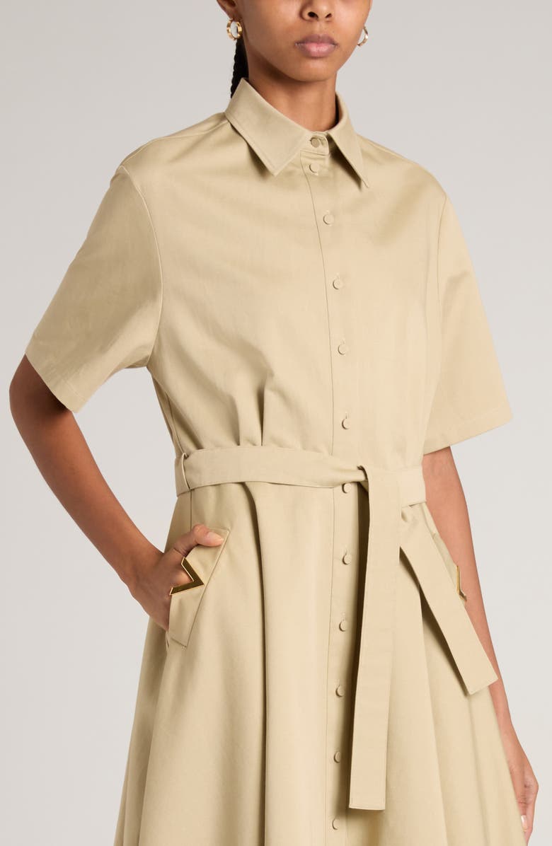 Valentino Garavani Oversize Cotton & Linen Shirtdress, Alternate, color,