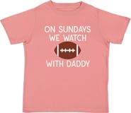 Sweet Wink Football Sundays With Daddy Short Sleeve T-Shirt