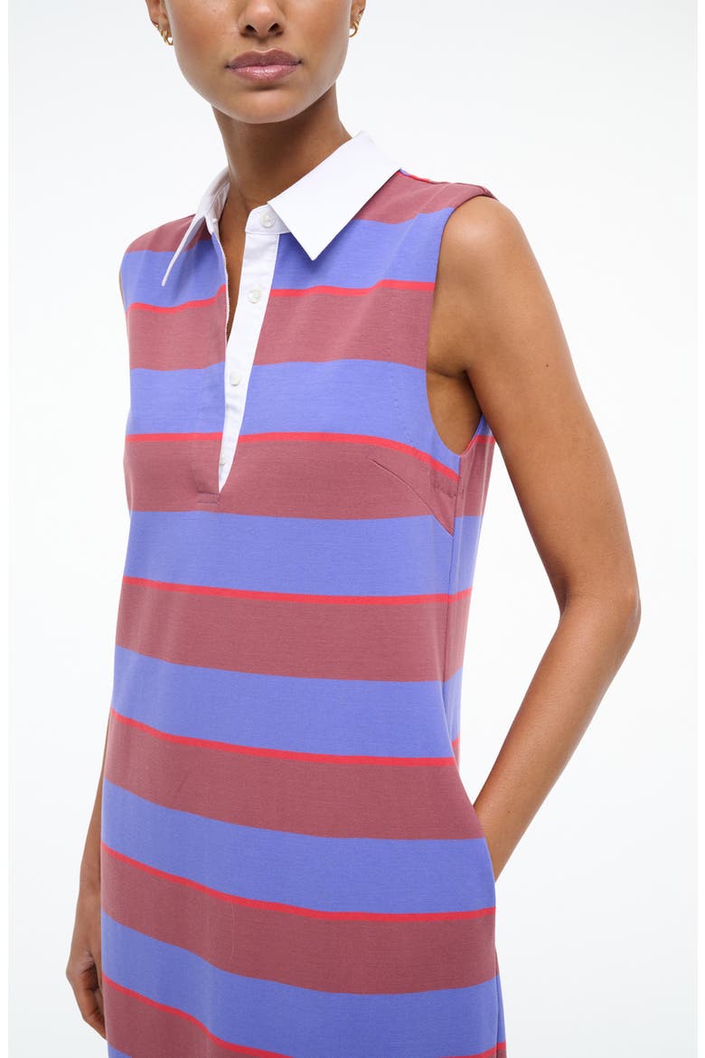 Julius Sleeveless Polo Maxi Dress, Alternate, color, ATLAS RUGBY STRIPE