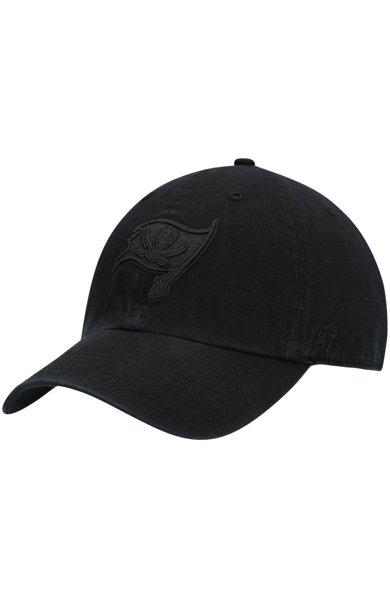 '47 Men's '47 Black Tampa Bay Buccaneers Team Tonal Clean Up Adjustable Hat, Main, color, 